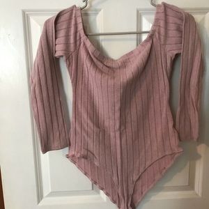 Off the shoulder body suit